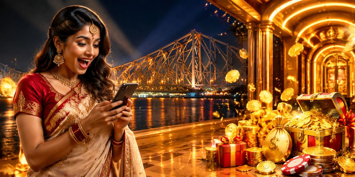 Indian player enjoying mobile casino with rupee display